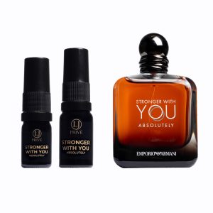 Stronger With You Absolutely od Emporio Armani je intenzivní pánský parfém, který oslavuje sílu lásky, odvahy a vášnivé přitažlivosti.