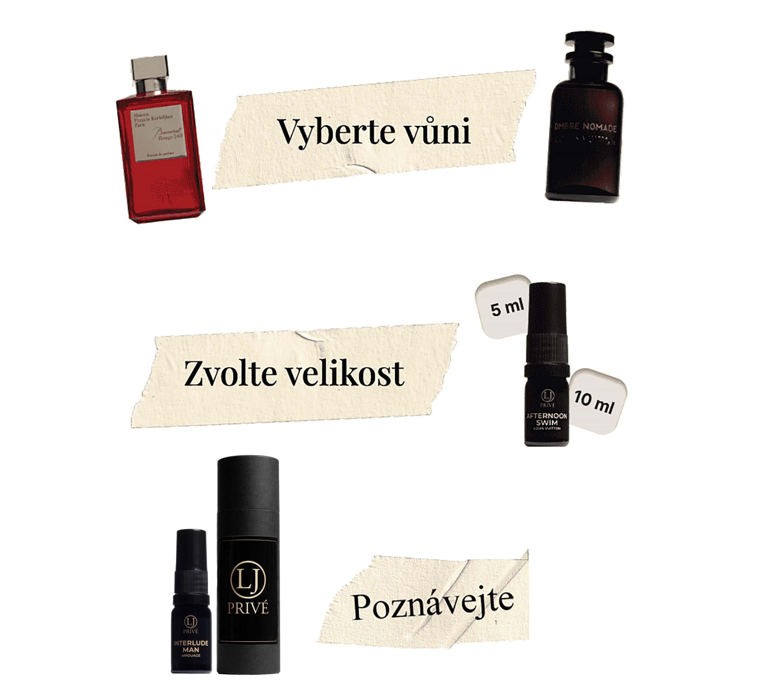 Značkové parfémy LJprive - vůně na dosah ruky